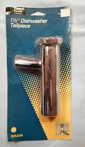1-1/2" Dishwasher Tailpiece Chrome Brand New #76-315 - Picture 1 of 2