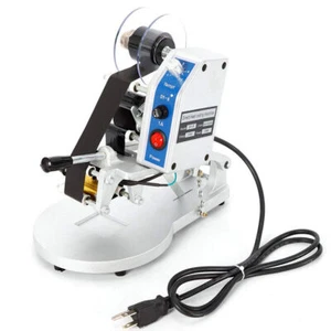 Manual Hot Stamp Printing Machine Date Character Ribbon Coding Printer 110V - Picture 1 of 20
