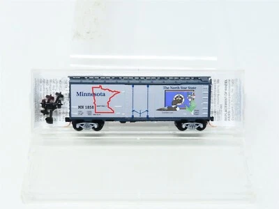 N Scale Micro-Trains MTL 21360 MN Minnesota State 40' Plug Door Box Car #1858 - Image 1 of 4