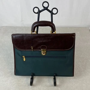 Pebble Beach CONCOURS D ELEGANCE Locking Travel Briefcase 14.5"x10.5" Leather - Picture 1 of 13