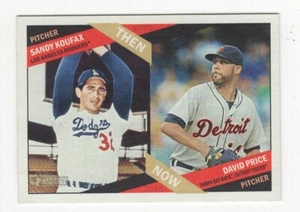 2015 TOPPS HERITAGE BASEBALL THEN & NOW SANDY KOUFAX & DAVID PRICE #TN-9 - Picture 1 of 1