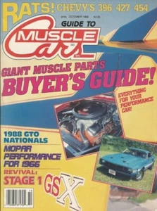 GUIDE TO MUSCLE CARS 1988 OCT - COPO, DAYTONA, MACHINE - Imagen 1 de 1