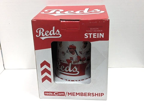 Cincinnati Reds Season Ticket Member Players Stein Mug Cup SGA NIB Cover
