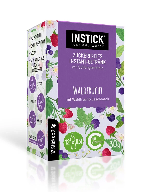 INSTICK Beverage Powder Forest Fruit 12 Pack (Holds 12 x 0.5L) - Image 1 of 1