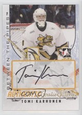 2007-08 ITG Between the Pipes GoalieGraphs Tomi Karhunen #A-TK Auto
