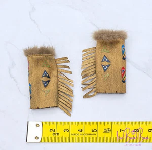 Calf Sleeves for TBLeague PL2022-196B Mohegan Huntress Attire Brown 1/6 Scale - Picture 1 of 1