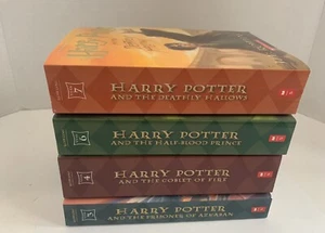 Lot Of 4 Harry Potter Scholastic Paperback Books 3,4,6,7 - Imagen 1 de 9