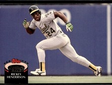 1992 Stadium Club  ~ Rickey Henderson ~ Athletics, Yankees ~ HOF ~ {NM - Mint}