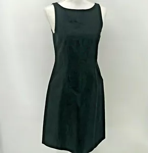 Theory Womens Sleeveless Scoop Neck Mini Sheath Dress Black Tone on Tone Size 6 - Picture 1 of 12