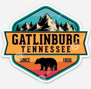 Gatlinburg Tennessee MAGNET - Great Smoky Mountains Vinyl Park outdoors - Picture 1 of 1