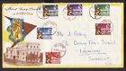 SINGAPORE 1959 (1st JUNE) NEW CONSTITUTION Full Set STAMPS Large FIRST DAY COVER