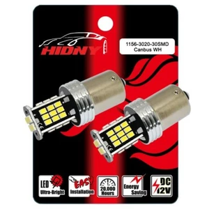 2x 1156 7506 P21W LED intermitente señal de giro luces de funcionamiento diurno bombillas blancas 6K - Imagen 1 de 7