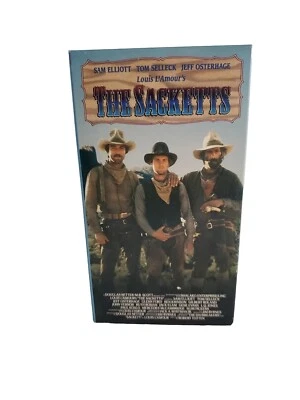 The Sacketts [VHS 1991] Tom Selleck, Sam Elliott / 2-Tape Set / Western 1979 - Image 1 of 4