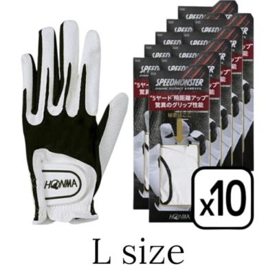 Guante de golf HONMA GC13001 L talla × 10 agarre de cuero sintético para mano izquierda talla 9,1 pulgadas Foto 1 de 4