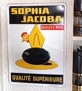 Plaque pub charbonnage SOPHIA JACOBA charbon lampe de mineur - Photo 1/1