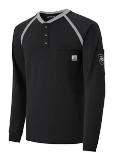 Men's FR Welding Shirt Flame Resistant 6.5oz Long Sleeve CAT2 HRC2 Rated - Picture 1 of 6