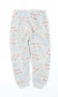 Primark Girls Grey Solid Polyester Capri Pyjama Pants Size 3 Years - Minnie Mous