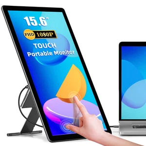 UPERFECT 15.6'' Portable Monitor Freestanding Touchscreen FHD 1080P IPS Screen - Picture 1 of 11