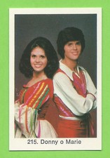 1974-81 Swedish Samlarsaker #215 Donny and Marie Osmond