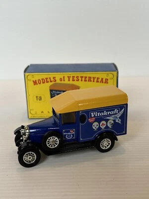 MATCHBOX MODELS OF YESTERYEAR Y-19 CODE 2 1929 MORRIS COWLEY VAN VITAKRAFT - Image 1 of 4
