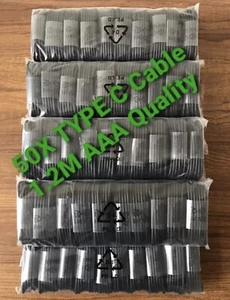 50x RESTPOSTEN GROSSPACKUNG GROSSHANDEL USB-C Sync Ladekabel S8 S9 Typ C - Bild 1 von 1