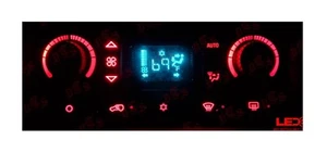 03-06 Red DiY Led Upgrade Kit  Climate Control Silverado Sierra Escalade GM - Picture 1 of 24