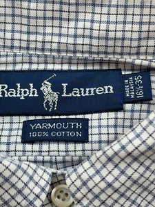 Ralph Lauren Yarmouth Mens SIze 16.5 - 35 Long Sleeve Button Down Oxford Shirt - Picture 1 of 6