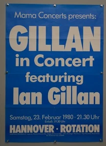 Deep Purple Ian Gillan Poster Original Promo Glory Road Tour Hannover 1980 - Bild 1 von 12