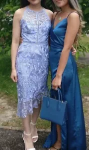 Lipsy Kornblumenblau Bodycon Kleid 16 bestickt Spitze Anlass Party Hochzeit - Bild 1 von 20
