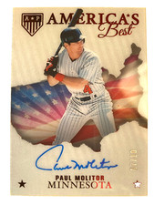 2023 Chronicles America's Pastime Best Red Paul Molitor On Card Autograph #07/10