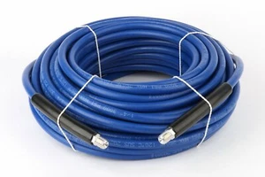 Schieffer 3000 PSI 1/4" x 100' Tubo per pulizia tappeto blu senza marcatura 212 gradi - Foto 1 di 2
