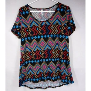 NWT Lularoe Classic T Black With Colorful African Designs Size Medium - Picture 1 of 5