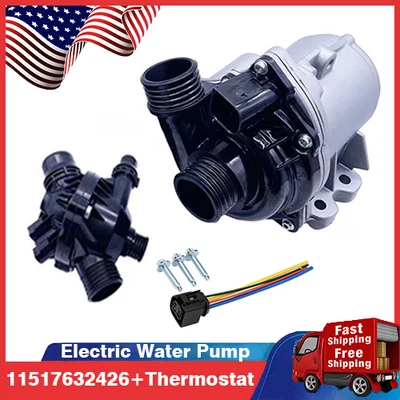 Electric Engine Water Pump w/ Bolts 11517632426 for BMW 135i 335i 535i 640i 740i - Image 1 of 4