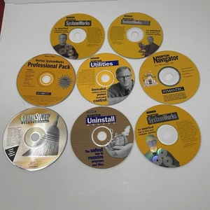 8 Norton Discs Utilities SystemWorks & More For Win 95 98 2000 NT - Picture 1 of 9