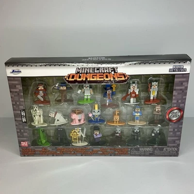 MINECRAFT Dungeons Metalfigs Nano Set of 20 Die Cast Figures 2020 Jada Toys - Image 1 of 4