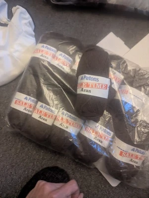 PATONS SALE TIME BROWN ARAN WOOL 11 X 50 GRAMS SHADE NUMBER 3915 42612 - Image 1 of 3