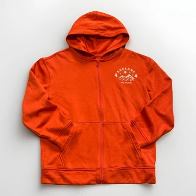 Sudadera con Capucha Old Navy Boys XL 14-16 Cremallera Completa Naranja Oscuro Explora la Naturaleza NUEVA Foto 1 de 4