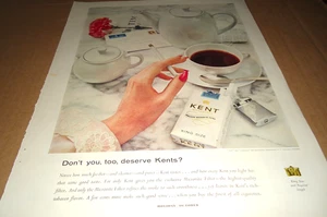 1955 KENT KING SIZE ZIGARETTEN ORIGINAL ANZEIGE - Bild 1 von 1