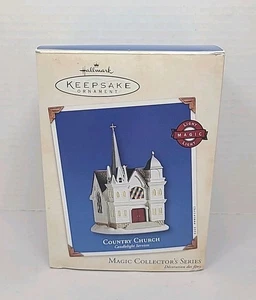 Neu Vintage Christbaumschmuck Punze Kirchenbeleuchtung - Bild 1 von 4