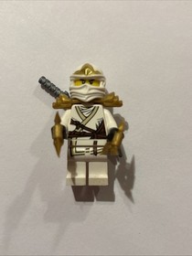 Lego Ninjago Zane zx  9445 Minifigure w/ Swords NEW MINT RETIRED