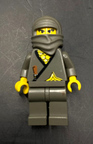 LEGO Gray Ninja Minifigure cas049 3019 Castle CMF Lot Retired 6093 6089 6033