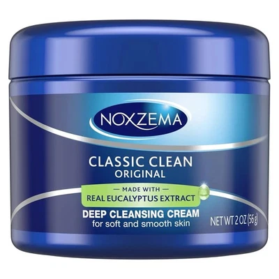 Crema Limpiadora Noxzema Blanca 2 OZ - Limpieza Profunda y Refresca la Piel en Cualquier Momento y en Cualquier Lugar Foto 1 de 3