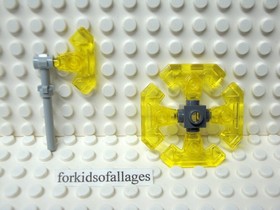 Lego Minifig Weapon Axe Head w/ Bar Trans-Yellow #22407 from Nexo Knights 70336