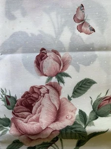 Tela Stevens clásica rosa COUNTRY INN de 3 yardas, ropa de cama a juego decoración del hogar cortinas - Imagen 1 de 7