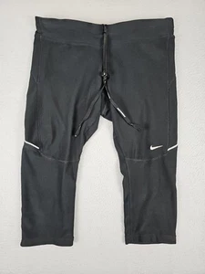 Nike Stay Warm Women's Medium Black Running Capri Leggings 519841 - Picture 1 of 8