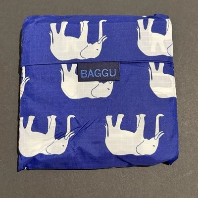 Bolso Reutilizable BAGGU BLUE ELEPHANT Tamaño Grande - Nuevo sin Etiquetas Foto 1 de 4