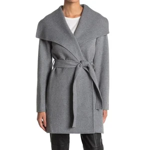 Tahari Women's Ella Wool Wrap Jacket, Ash - Picture 1 of 1