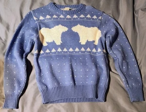 Vintage Skimo Susie’s Casuals Eisbär und Weihnachtsbaum, Damen Größe M - Bild 1 von 4
