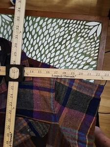 Vintage Flannel Shelter Bay By Arrow Mens M Wool Blend True Vintage 70s/80s - Picture 1 of 5