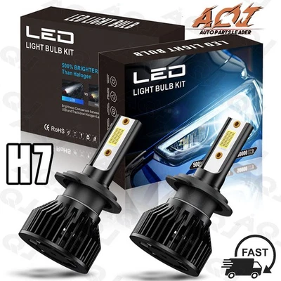 LED Headlight Low Beam Bulbs Kit White fit Mercedes-Benz GLK350 2010-2012 Foto 1 de 4